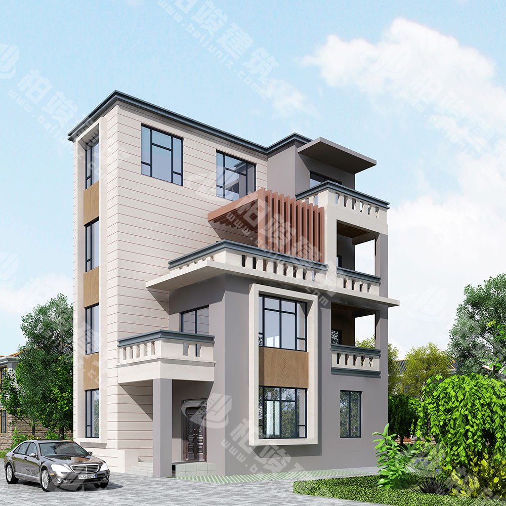 農(nóng)村四層新中式別墅設(shè)計圖，中式極簡，別具一格，布局多功能，居住舒適