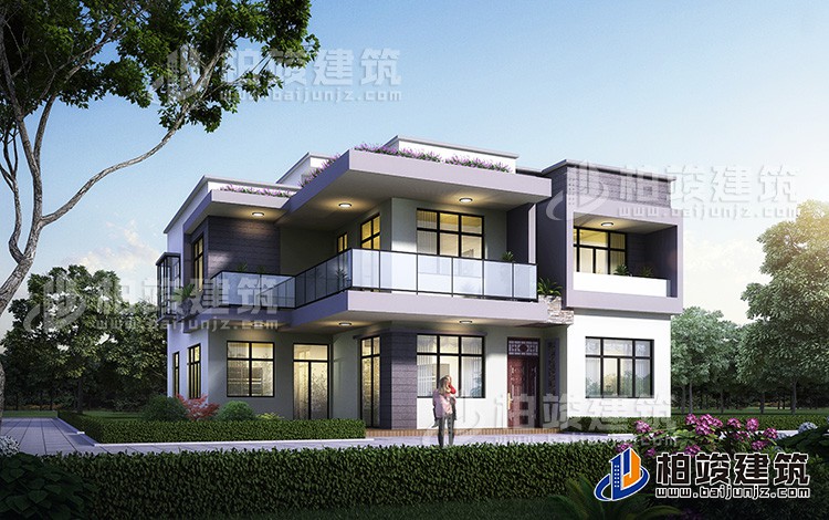 兩層現(xiàn)代別墅，村里蓋一棟，父母都為你自豪！