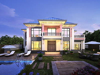 農(nóng)村小別墅設(shè)計(jì)圖，寧?kù)o自然，時(shí)尚雅居