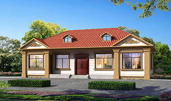 農(nóng)村自建房設(shè)計(jì)圖，一層小別墅，只需15萬(wàn)就能建