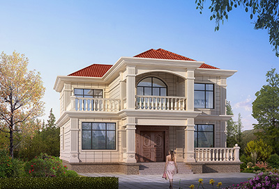 農(nóng)村二層自建別墅，自帶大露臺(tái)，人見(jiàn)人愛(ài)。