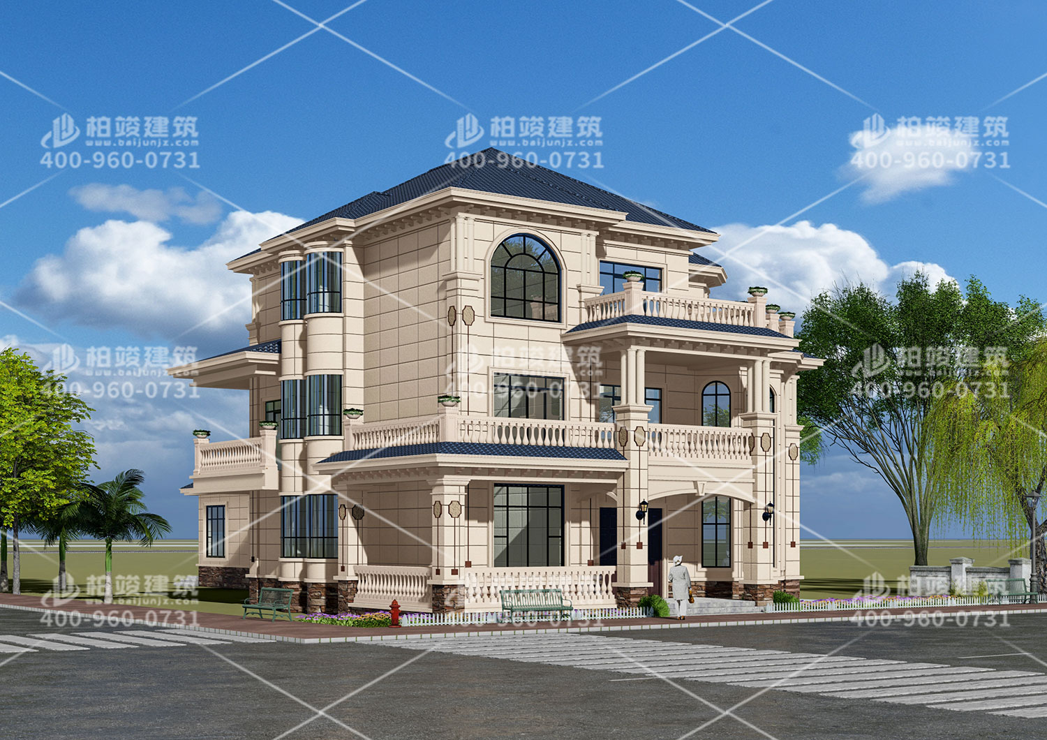 桐鄉(xiāng)張總定制大別墅，十里八鄉(xiāng)都傳開了，倍有面！