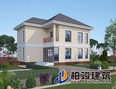 這是一種非常適合農(nóng)村自建的別墅設(shè)計(jì)，造價(jià)便宜，經(jīng)濟(jì)實(shí)惠。