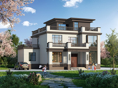 就拿出一部分積蓄，在老家蓋了一棟別墅