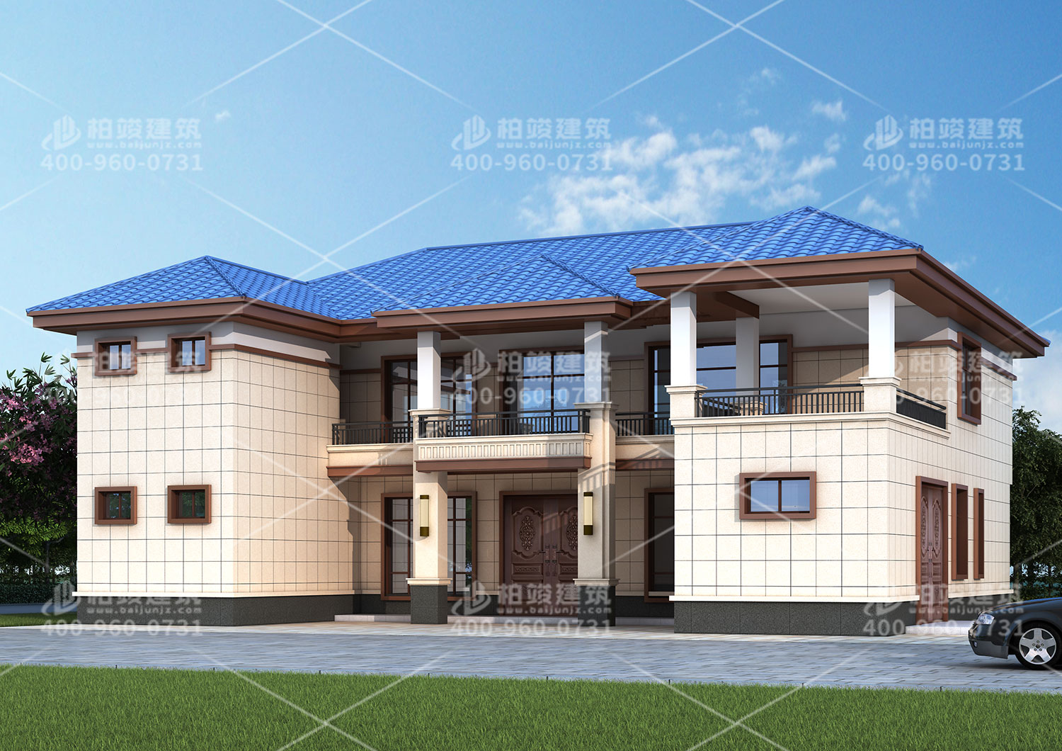 廣西李總定制二層中式別墅，別墅堆里的霸王！