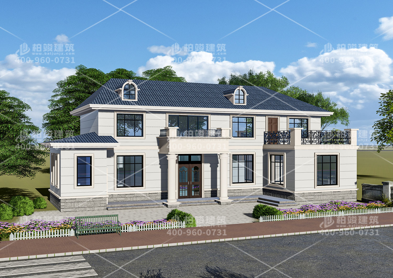 二層小別墅設(shè)計(jì)，最合適居家的大小。