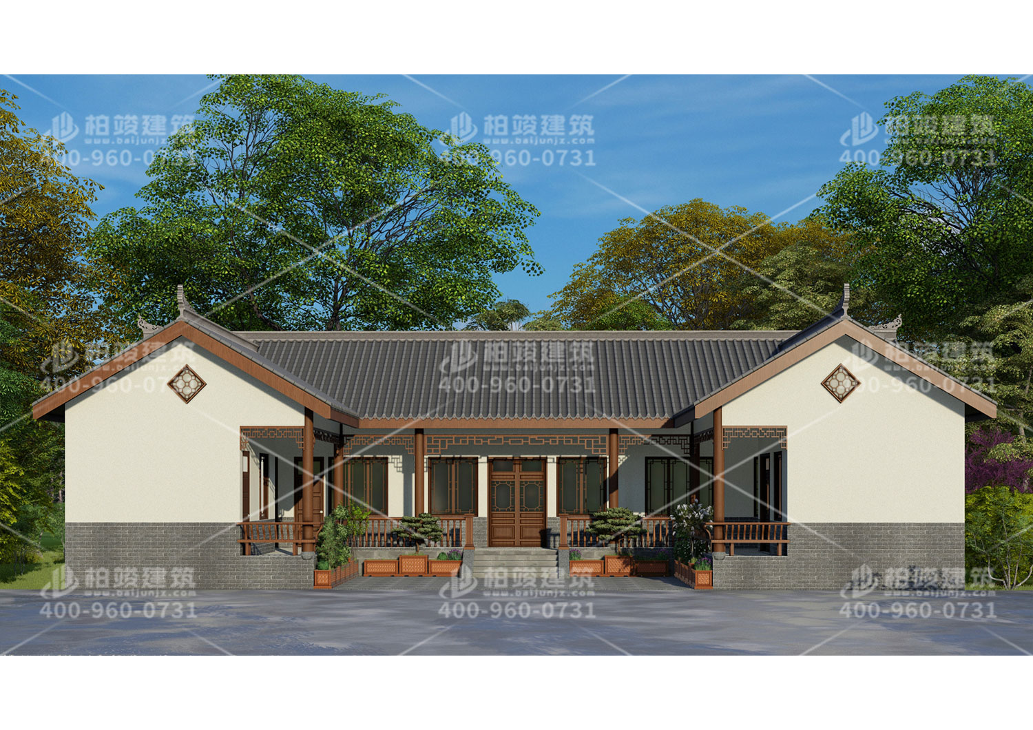 四合院自建房效果圖，經(jīng)濟(jì)實(shí)惠戶型方便。