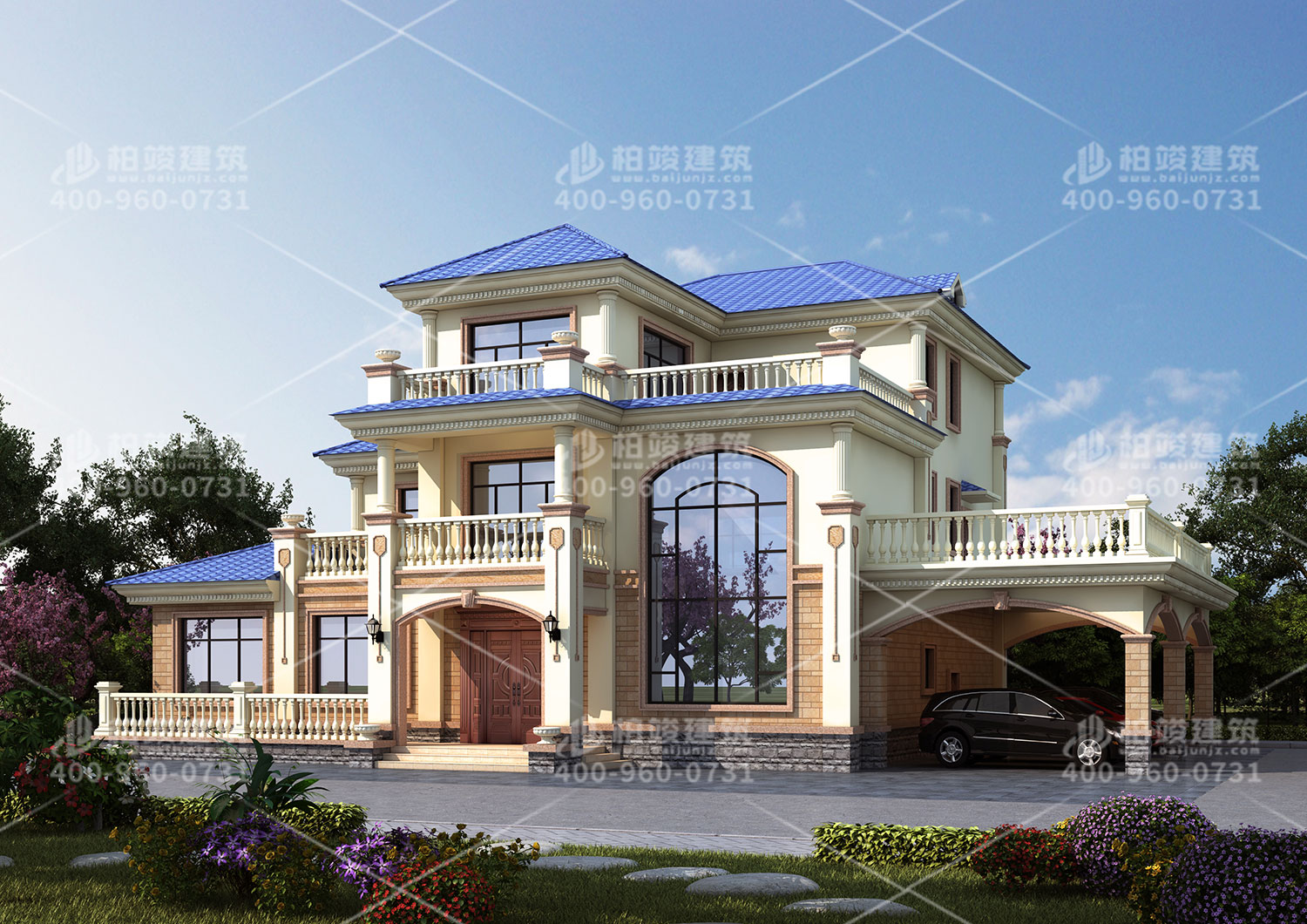 冬季施工鄉(xiāng)村二層住宅的區(qū)別。