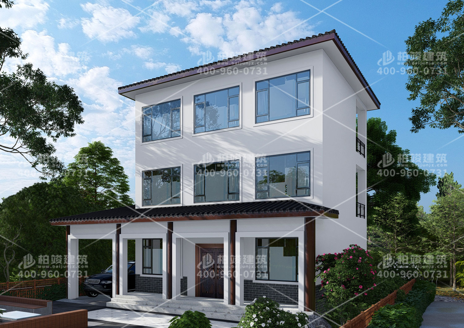 農(nóng)村二層小別墅設(shè)計(jì)圖，實(shí)用就選二層別墅。