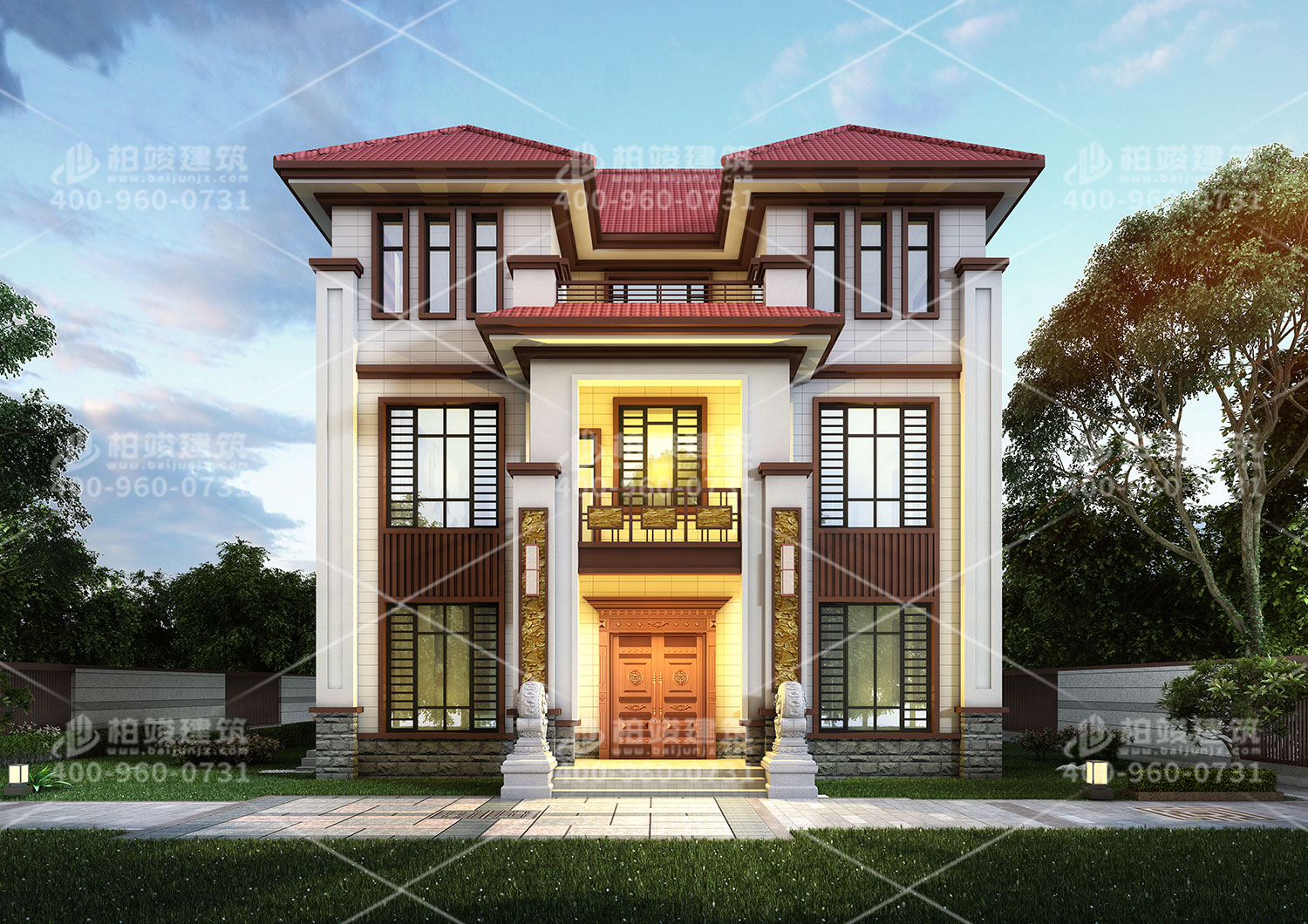 農(nóng)村房屋設(shè)計效果圖大全，樸實自建房。