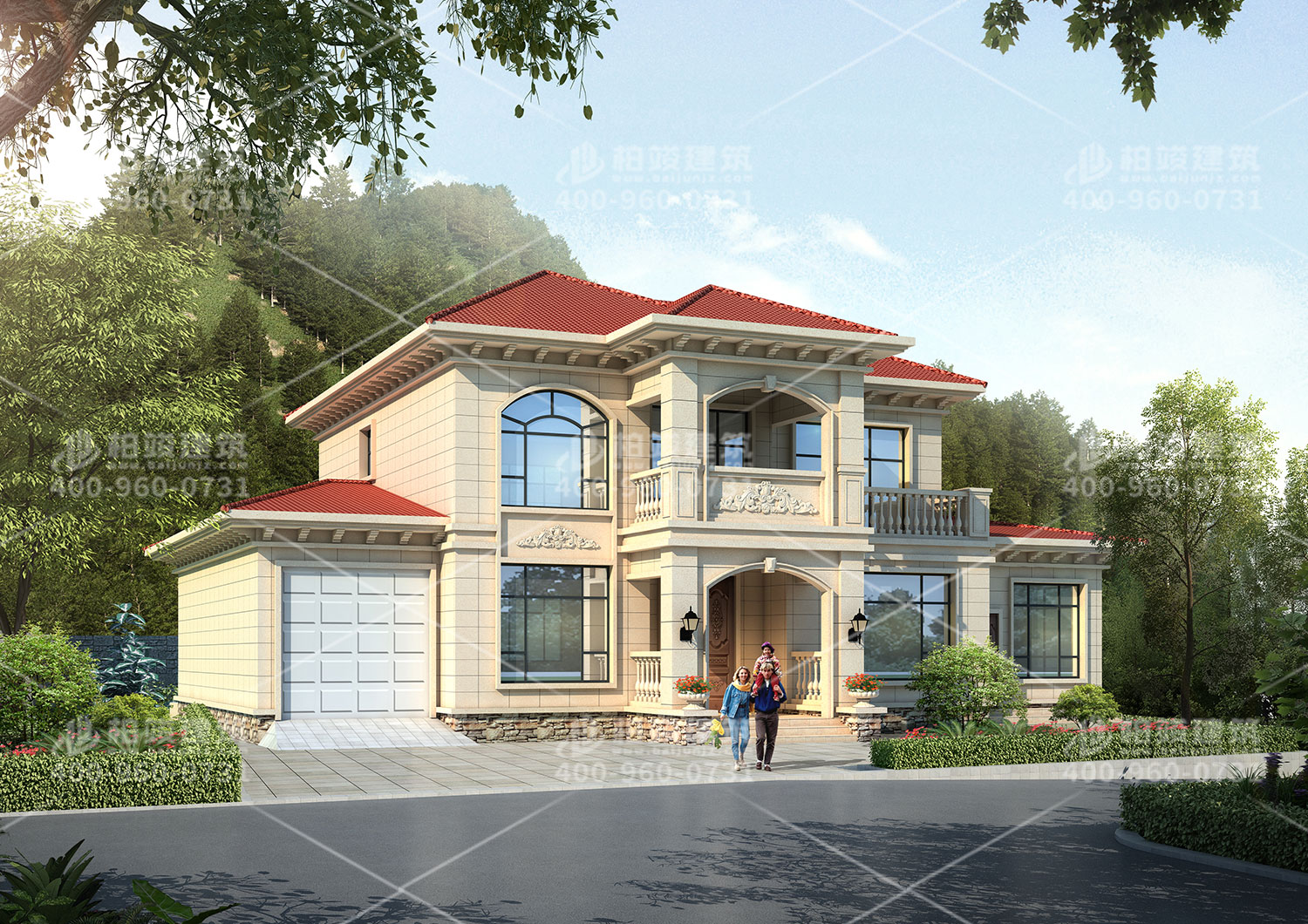 二層坡屋頂度假別墅設(shè)計(jì)，放假休閑的好居所。