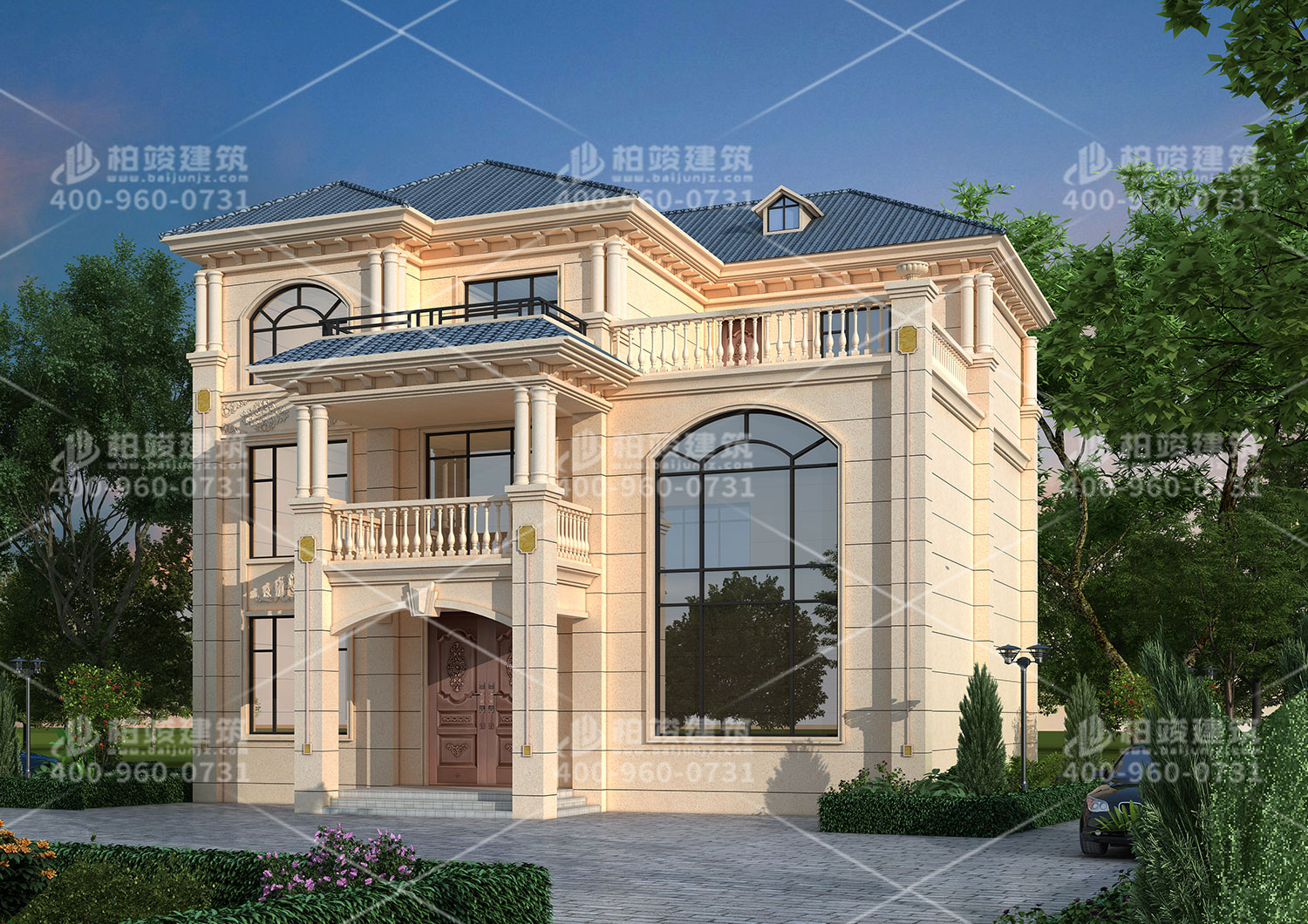 鄉(xiāng)村歐式風格設(shè)計，整體白色好看極了。