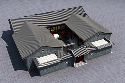 最美四合院效果圖設(shè)計大全。