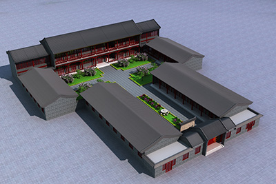 鄉(xiāng)村四合院設(shè)計(jì)圖，金牌設(shè)計(jì)師作品。