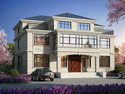 農(nóng)村三層別墅設(shè)計(jì)圖，占地260平米。