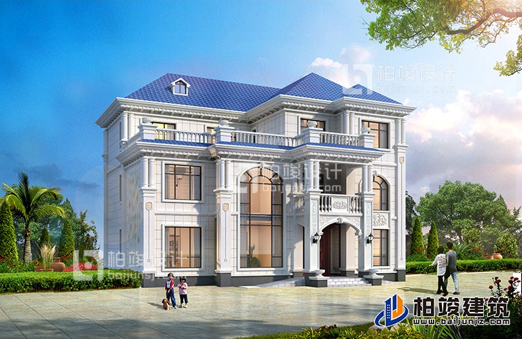 三層框架結(jié)構(gòu)別墅設(shè)計(jì)圖，帶棋牌室。