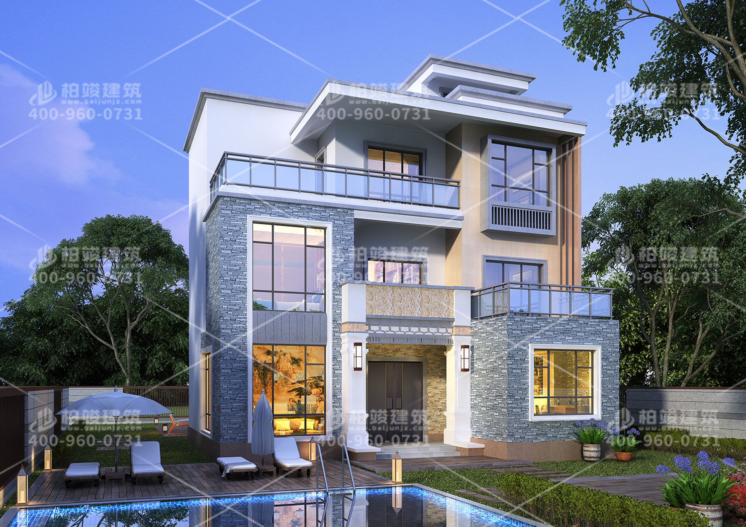 云南張總現(xiàn)代風(fēng)格別墅定制設(shè)計(jì)。