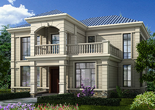 農(nóng)村二層小別墅，簡歐風格實用美觀別墅設計圖