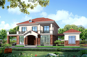 農(nóng)村30萬(wàn)別墅款式二層自建房設(shè)計(jì)圖，外觀簡(jiǎn)約大氣