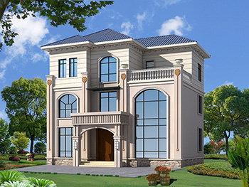 農(nóng)村三層歐式帶旋轉(zhuǎn)樓梯房屋設(shè)計(jì)圖紙及效果圖大全