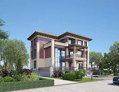 三層復式別墅設計方案圖，戶型合理、造價35萬