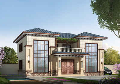 二層新農(nóng)村170平方米小雙拼房屋設(shè)計(jì)圖紙，全套施工圖及效果圖