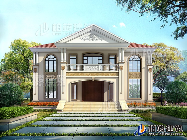 二層簡(jiǎn)歐風(fēng)格農(nóng)村小別墅設(shè)計(jì)圖紙BZ260-簡(jiǎn)歐風(fēng)格