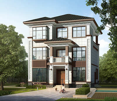 占地100平方米的三層獨(dú)棟別墅設(shè)計(jì)圖，小戶型自建房圖紙