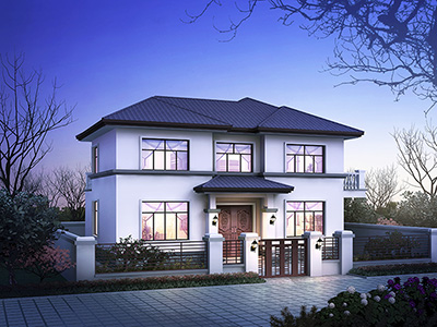 現(xiàn)代二層樓房設(shè)計(jì)圖和外觀(guān)圖片 造價(jià)30萬(wàn)