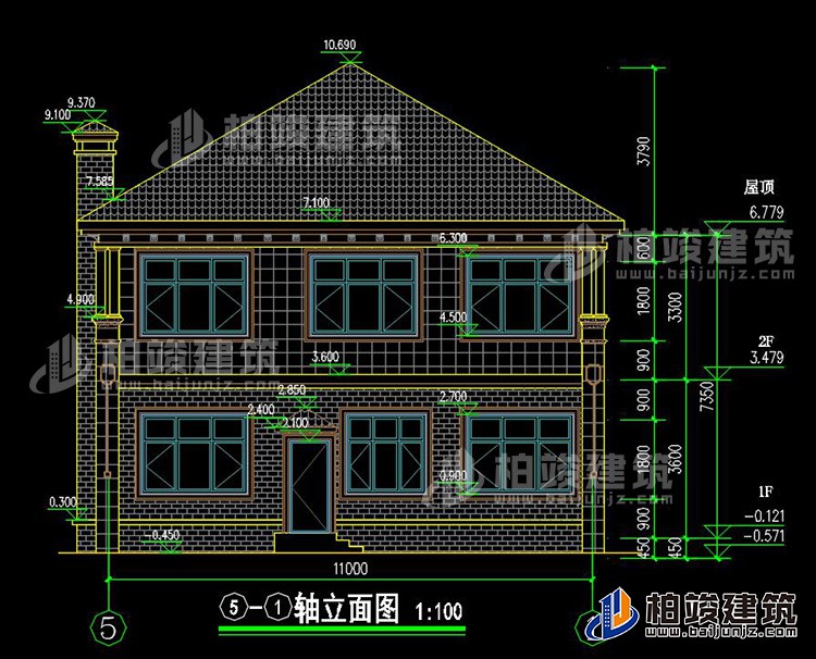 農(nóng)村二層別墅圖片大全 新款BZ2563-簡歐風(fēng)格