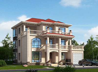 鄉(xiāng)村三層房屋圖紙農(nóng)村別墅圖紙?jiān)O(shè)計(jì)帶車庫